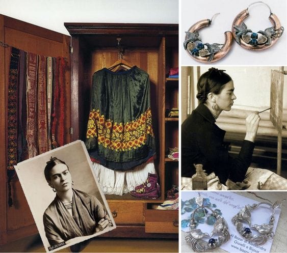 armario Frida KAhlo pendientes
