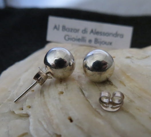Orecchini pallina sfera pendientes earrings